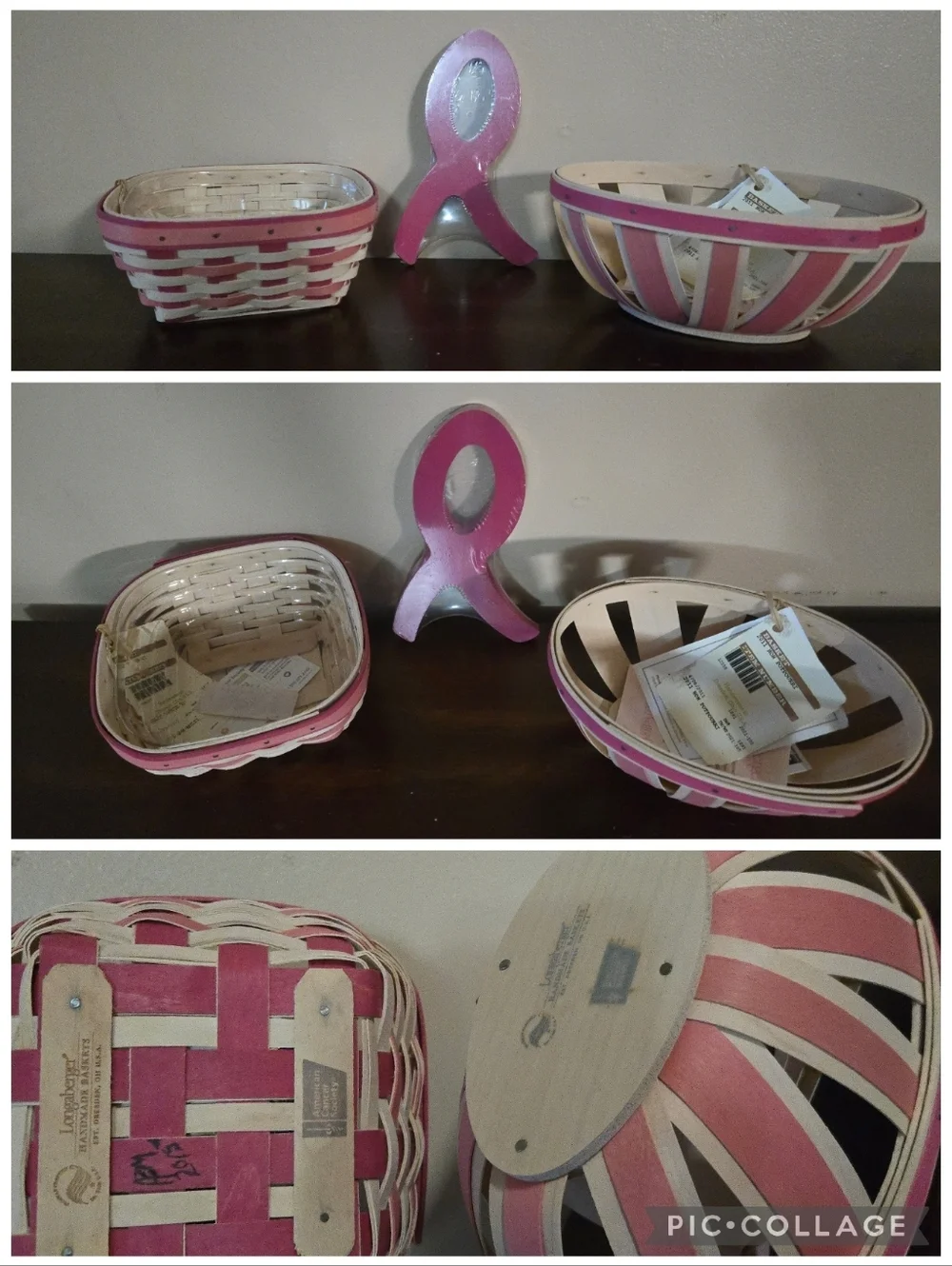 Longaberger Handmade Baskets Horizon Of Hope Bundle Of 27
